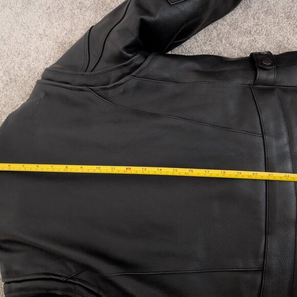 River Road Leather Motorcycle Jacket Removeable Liner Womens Large; w/Neck Warm - Picture 5 of 16